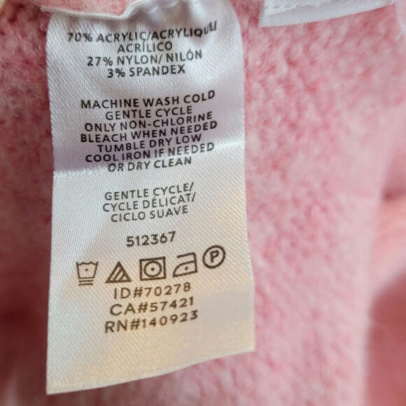 Loft Women's Size S Cowl Neck Knit Sweater Desert Rose Pink Heather - Picture 7 of 7